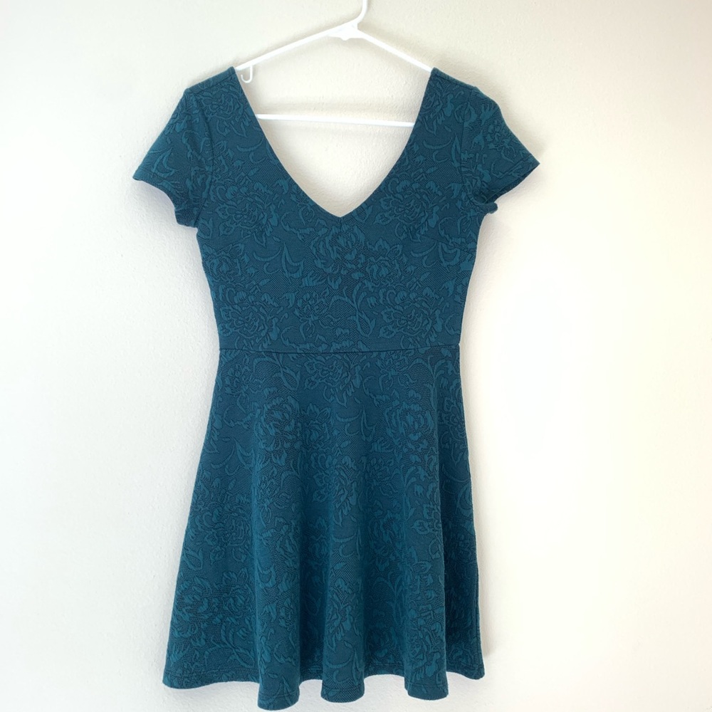 Forever 21 dark green A-line dress